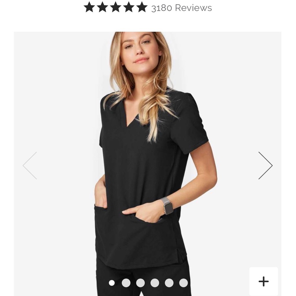 Black Figs Scrub Top